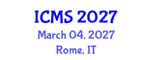 International Conference on Modeling and Simulation (ICMS) March 04, 2027 - Rome, Italy