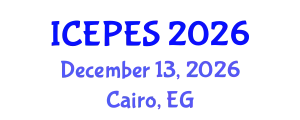 International Conference on Electrical Power and Energy Systems (ICEPES) December 13, 2026 - Cairo, Egypt
