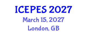 International Conference on Electrical Power and Energy Systems (ICEPES) March 15, 2027 - London, United Kingdom