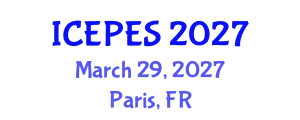 International Conference on Electrical Power and Energy Systems (ICEPES) March 29, 2027 - Paris, France