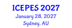 International Conference on Electrical Power and Energy Systems (ICEPES) January 28, 2027 - Sydney, Australia