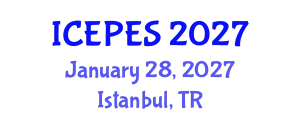 International Conference on Electrical Power and Energy Systems (ICEPES) January 28, 2027 - Istanbul, Turkey