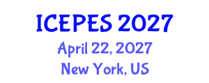 International Conference on Electrical Power and Energy Systems (ICEPES) April 22, 2027 - New York, United States