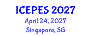 International Conference on Electrical Power and Energy Systems (ICEPES) April 24, 2027 - Singapore, Singapore