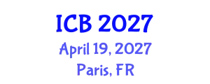 International Conference on Biology (ICB) April 19, 2027 - Paris, France