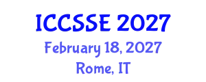 International Conference on Control Science and Systems Engineering (ICCSSE) February 18, 2027 - Rome, Italy