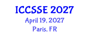 International Conference on Control Science and Systems Engineering (ICCSSE) April 19, 2027 - Paris, France