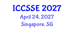 International Conference on Control Science and Systems Engineering (ICCSSE) April 24, 2027 - Singapore, Singapore