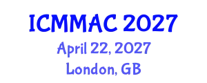 International Conference on Mathematical Modeling, Analysis and Computation (ICMMAC) April 22, 2027 - London, United Kingdom