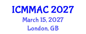 International Conference on Mathematical Modeling, Analysis and Computation (ICMMAC) March 15, 2027 - London, United Kingdom