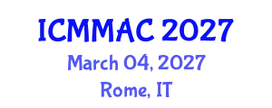 International Conference on Mathematical Modeling, Analysis and Computation (ICMMAC) March 04, 2027 - Rome, Italy