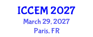 International Conference on Construction Engineering and Management (ICCEM) March 29, 2027 - Paris, France