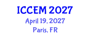 International Conference on Construction Engineering and Management (ICCEM) April 19, 2027 - Paris, France
