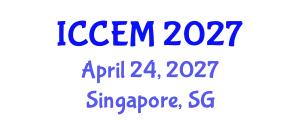 International Conference on Construction Engineering and Management (ICCEM) April 24, 2027 - Singapore, Singapore