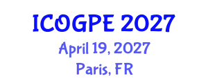 International Conference on Oil, Gas and Petrochemical Engineering (ICOGPE) April 19, 2027 - Paris, France