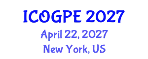 International Conference on Oil, Gas and Petrochemical Engineering (ICOGPE) April 22, 2027 - New York, United States