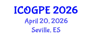 International Conference on Oil, Gas and Petrochemical Engineering (ICOGPE) April 20, 2026 - Seville, Spain