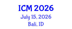 International Conference on Mathematics (ICM) July 15, 2026 - Bali, Indonesia