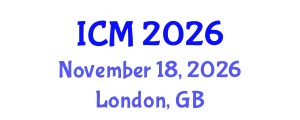 International Conference on Mathematics (ICM) November 18, 2026 - London, United Kingdom