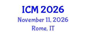 International Conference on Mathematics (ICM) November 11, 2026 - Rome, Italy