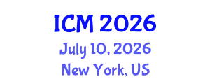 International Conference on Mathematics (ICM) July 10, 2026 - New York, United States