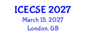 International Conference on Electrical, Computer and Systems Engineering (ICECSE) March 15, 2027 - London, United Kingdom
