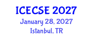 International Conference on Electrical, Computer and Systems Engineering (ICECSE) January 28, 2027 - Istanbul, Turkey