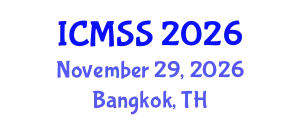 International Conference on Mathematical and Statistical Sciences (ICMSS) November 29, 2026 - Bangkok, Thailand