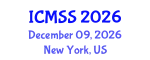 International Conference on Mathematical and Statistical Sciences (ICMSS) December 09, 2026 - New York, United States