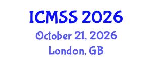International Conference on Mathematical and Statistical Sciences (ICMSS) October 21, 2026 - London, United Kingdom