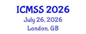 International Conference on Mathematical and Statistical Sciences (ICMSS) July 26, 2026 - London, United Kingdom