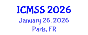 International Conference on Mathematical and Statistical Sciences (ICMSS) January 26, 2026 - Paris, France