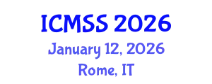 International Conference on Mathematical and Statistical Sciences (ICMSS) January 12, 2026 - Rome, Italy