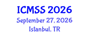 International Conference on Mathematical and Statistical Sciences (ICMSS) September 27, 2026 - Istanbul, Turkey