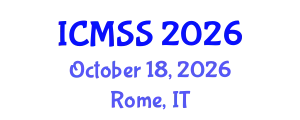 International Conference on Mathematical and Statistical Sciences (ICMSS) October 18, 2026 - Rome, Italy