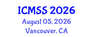 International Conference on Mathematical and Statistical Sciences (ICMSS) August 05, 2026 - Vancouver, Canada