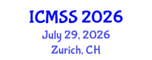 International Conference on Mathematical and Statistical Sciences (ICMSS) July 29, 2026 - Zurich, Switzerland