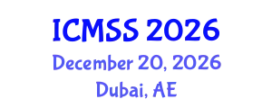 International Conference on Mathematical and Statistical Sciences (ICMSS) December 20, 2026 - Dubai, United Arab Emirates