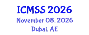 International Conference on Mathematical and Statistical Sciences (ICMSS) November 08, 2026 - Dubai, United Arab Emirates
