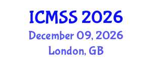 International Conference on Mathematical and Statistical Sciences (ICMSS) December 09, 2026 - London, United Kingdom