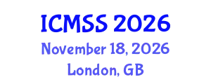 International Conference on Mathematical and Statistical Sciences (ICMSS) November 18, 2026 - London, United Kingdom
