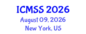International Conference on Mathematical and Statistical Sciences (ICMSS) August 09, 2026 - New York, United States