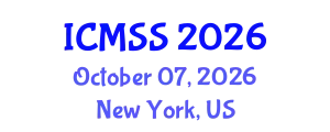 International Conference on Mathematical and Statistical Sciences (ICMSS) October 07, 2026 - New York, United States