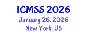 International Conference on Mathematical and Statistical Sciences (ICMSS) January 26, 2026 - New York, United States