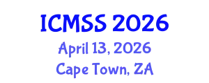 International Conference on Mathematical and Statistical Sciences (ICMSS) April 13, 2026 - Cape Town, South Africa