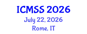 International Conference on Mathematical and Statistical Sciences (ICMSS) July 22, 2026 - Rome, Italy