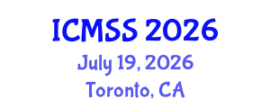 International Conference on Mathematical and Statistical Sciences (ICMSS) July 19, 2026 - Toronto, Canada