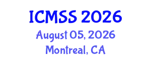 International Conference on Mathematical and Statistical Sciences (ICMSS) August 05, 2026 - Montreal, Canada