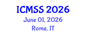 International Conference on Mathematical and Statistical Sciences (ICMSS) June 01, 2026 - Rome, Italy