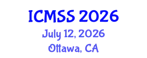 International Conference on Mathematical and Statistical Sciences (ICMSS) July 12, 2026 - Ottawa, Canada